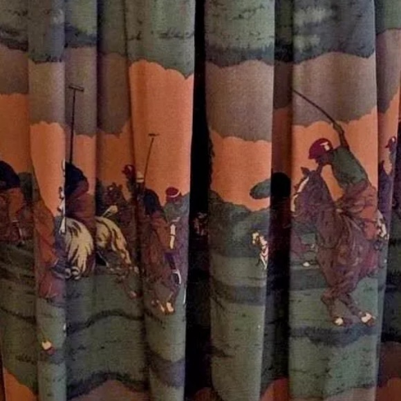 SOLD-RALPH LAUREN Vtg 80s Classic Equestrian Horse 🏇Polo🏇Hunter Wool Skirt Sz 8 - Picture 3 of 12